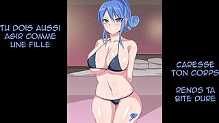 JOI from Fairy Tail: Lucy, Erza, Juvia in Femdom Assplay