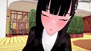 Sunako Nakahara Office Girl Blowjob Fantasy