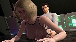 मेरी बेस्ट फ्रेंड पहली बार ह्यूज कॉक ट्राई करती है 3D में