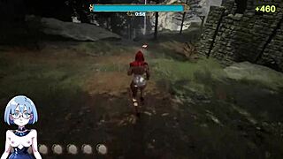 Horny Blonde In Outfit Fucked By Fat Old Man! Catch Me Gameplay Action!