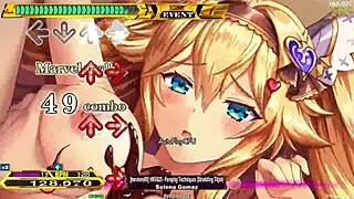 DDR Chart Slow Down with Cute Big Tits Dancing