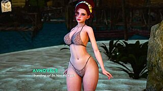 वेट, क्या ये कर्वी फैट गर्ल 3डी एनीमे गेम एटरनम में और के लिए तैयार है?