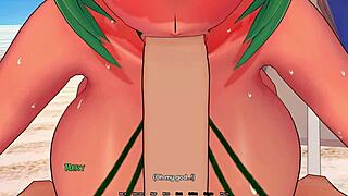 समर किंग ने बीच पर सेक्सी ब्लोजॉब और छुपी चीटिंग चाट दी