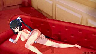Danmachi Petite Hestia Has Sex In Mansion
