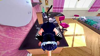 Pov sex with Cyan Hijirikawa 😏 creampie in tight teen ass and tits from Show by Rock porn!