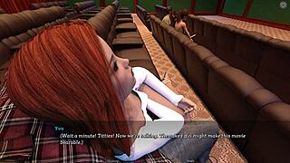 Step-sis seduces in 3D game