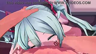 Bold Hatsune Miku Delivers Intense POV Blowjob In Hentai Action