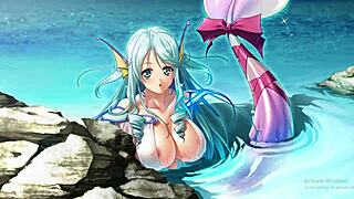 मैं इस यंग 18+ हेंटाई गेम से क्योन्यू फैंटेसी 2 में लॉरलिया के साथ सीन 1 में गोता लगाती हूँ