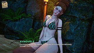 वेट, क्या ये कर्वी फैट गर्ल 3डी एनीमे गेम एटरनम में और के लिए तैयार है?