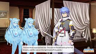 गोलाकार निरा वीर्यस्खलन थ्रीसम एनाल में हावी होती है एपिसोड नाइन