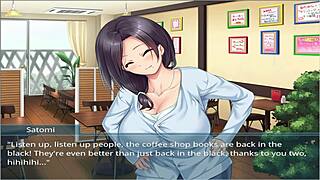 Stepmom and Stepsister Bathroom Fun in Oppaicafe Ep 4