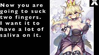 Bowsette Makes You Her Whore with JOI, CEI, Sissy Anal Instructions