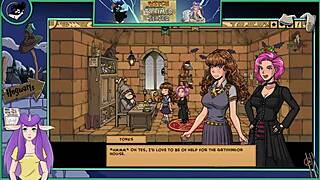 witch trainer silver part 23 features blonde and brunette witches in harry potter style game