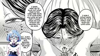 Oh man, this Japanese milf gets totally dominated with 3D oppai tits in the game, so hot! 😈