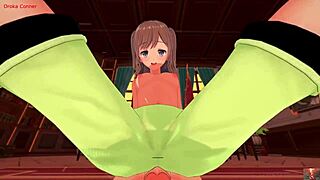 Caught in the Office, She Stays for Missionary POV with Big Tits.