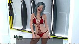 Stranded in Space 16: Sasha Flashing Her Huge Tits in Curvy Anime Outfit