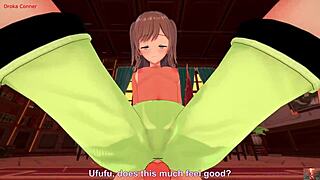 Caught in the Office, She Stays for Missionary POV with Big Tits.