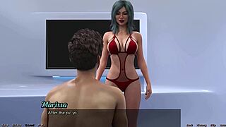 Stranded in Space 16: Sasha Flashing Her Huge Tits in Curvy Anime Outfit