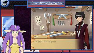 i got into avatar the last airbender four elements trainer part 30 with that steamy shower fun