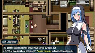 नाइटमेयर नाइट पार्ट 3 में सिटी गार्ड को हाथ मारते हुए पकड़ा। वाइल्ड हेंटाई गेम मोमेंट बड़े मम्मे फेटिश एक्शन के साथ!