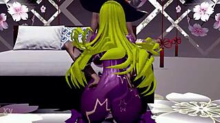 natsumi kyouno from date a live in rabbit hole with subtle blonde hair moves