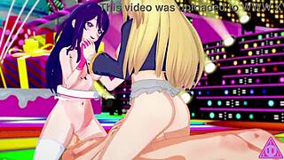 Intense Group Sex with Oshi No Ko Babe