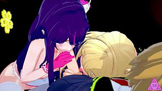 Intense Group Sex with Oshi No Ko Babe