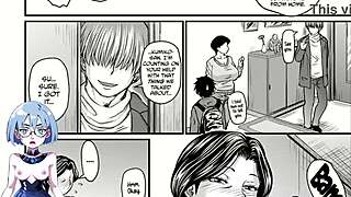 Oh man, this Japanese milf gets totally dominated with 3D oppai tits in the game, so hot! 😈