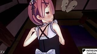 hey, check out this ram x felix anime from re zero - cool hentai animation vibes 😎