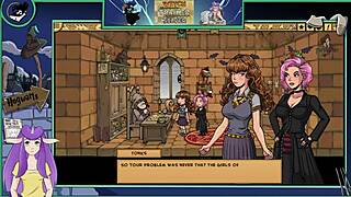 witch trainer silver part 23 features blonde and brunette witches in harry potter style game