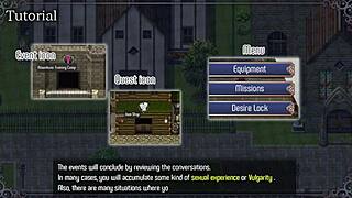 नाइटमेयर नाइट पार्ट 3 में सिटी गार्ड को हाथ मारते हुए पकड़ा। वाइल्ड हेंटाई गेम मोमेंट बड़े मम्मे फेटिश एक्शन के साथ!