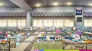 At the comic convention, I spot my girlfriend getting fucked missionary style by a friend. Her big tits bounce wildly.