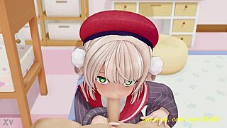 नोवर एमएमडी उइमामा 3डी होलोलाइव में ब्लोजॉब