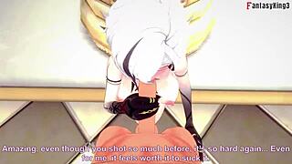 oh man, arlecchino is having hard sex as genshin impact milf in full pov version on sheer and ptrn fantasyking3 😏