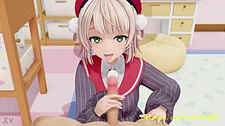 नोवर एमएमडी उइमामा 3डी होलोलाइव में ब्लोजॉब