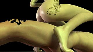 hot tattoo girl with big tits and fat ass rides on top for creampie and anal