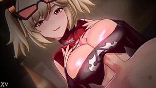 तुम बर्निस के साथ काउगर्ल राइडिंग पर मजा कर रहे हो बड़े लंड पर