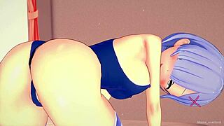 Rem, estás caliente en ese bañador apretado, lista para follar sin censura?