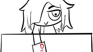 teacher gives blowjob in anime animation