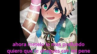 जोई वेंटी फेमडॉम तुम्हारी गैंड कंट्रोल करती है स्पैनिश कुम ट्रैप में