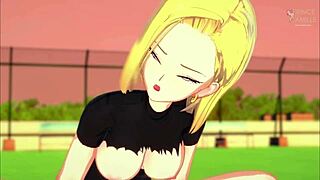 Steamy scenes with Dragon Ball babes