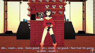 19-YEAR-OLD MEGUMIN COSPLAYER DELIVERS a SENSUAL SELF-EXPLORATION SHOW