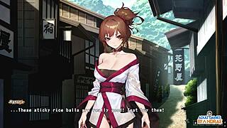 यो, Ep7 में Manari half-demon shinobi का street blowjob