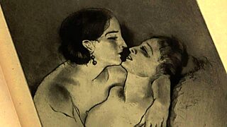 Vintage erotic art showcases retro styles and themes