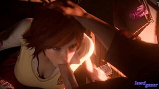 Asuka Kazama caught in a steamy threesome with deep action. What's her next move?