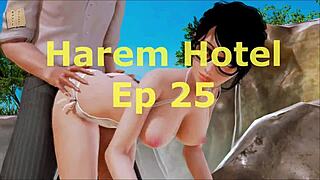 Hey, this Harem Hotel episode 25 brings anime game vibes in a hotel setting 😏