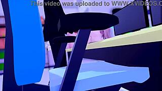 asuna poses in her tiny micro bikini for this 3d anime scene