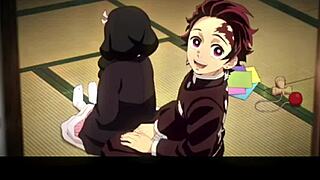 Nezuko and Ochako show off curvy waifu bodies hardcore