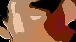 Cartoon intern on vacation agrees to date professor for cash. He finishes in her mouth with a wild climax.