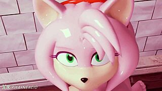 एमी सोनिक के साथ ओरल ब्लोजॉब मजा बिग लंड पर एनिमेशन में